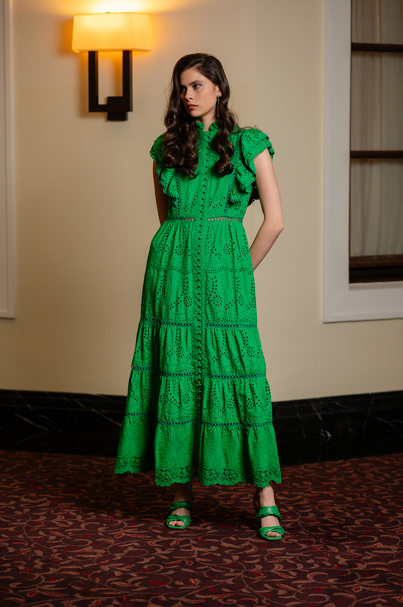 Платье L35347 Зеленый